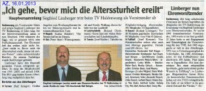 Allgäuer Zeitung: Neuer Vorstand beim TVH-16.01.2013