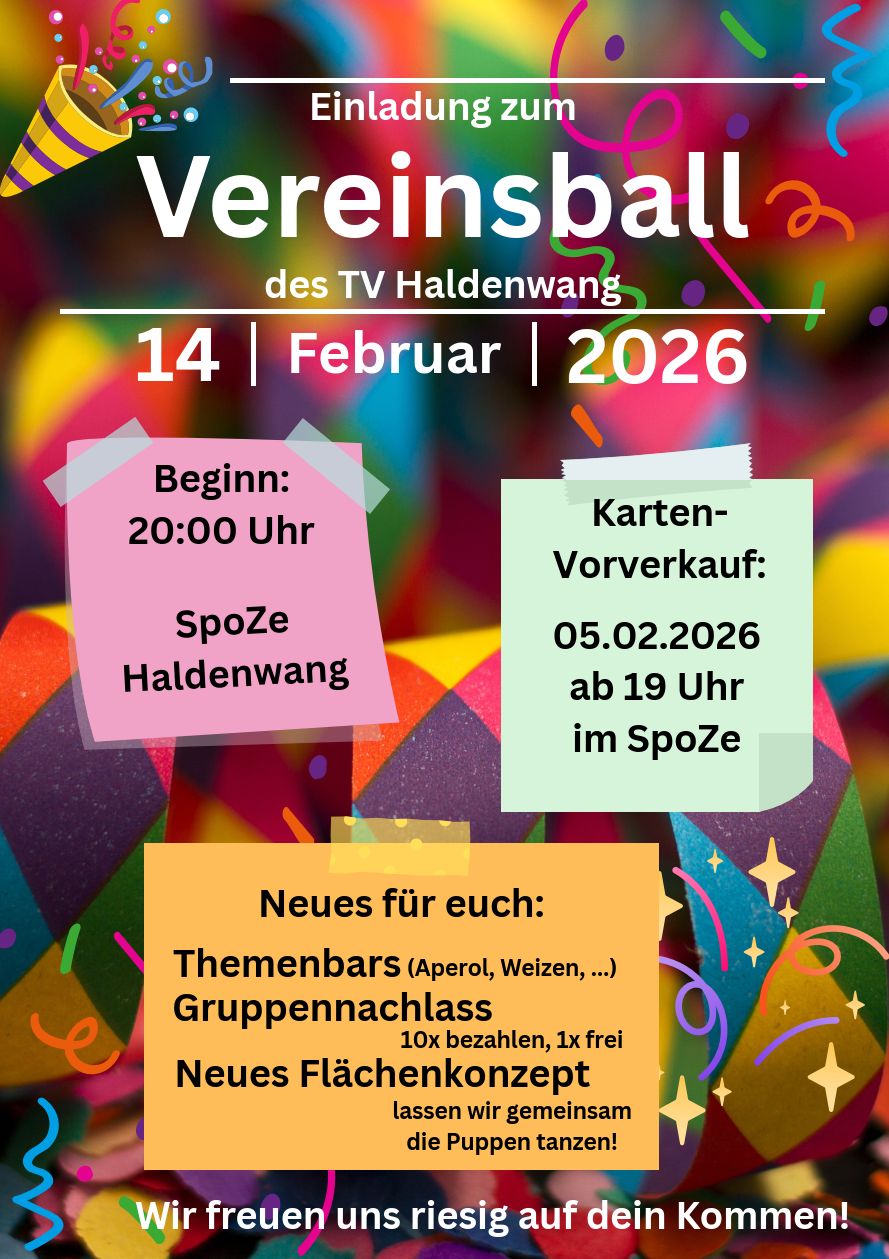 Vereineball TV Haldenwang 2026